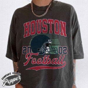 Houston Football Retro Feel Comfort Colors T-Shirt 91